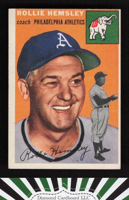 1954 Topps #143 Rollie Hemsley VGEX+ o, front