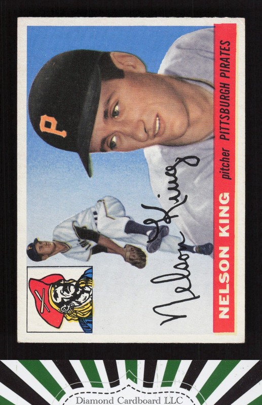 1955 Topps #112 Nelson King VGEX+ [NICELY CENTERED] p, front
