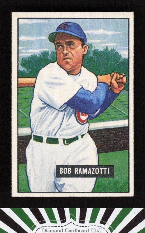 1951 Bowman #247 Bob Ramazzotti EX, front