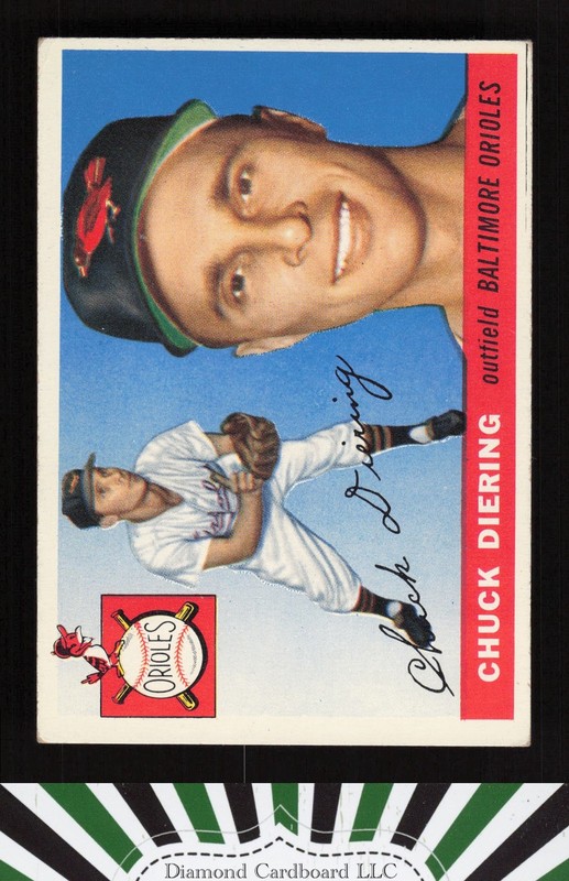 1955 Topps #105 Chuck Diering VGEX e, front