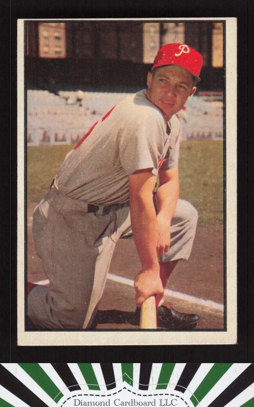 1953 Bowman Color #67 Mel Clark VGEX b, front