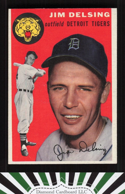 1954 Topps #111 Jim Delsing EXMT d, front