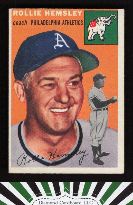 1954 Topps #143 Rollie Hemsley GD k, front
