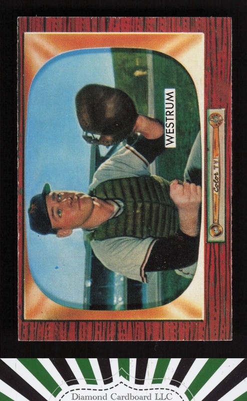 1955 Bowman #141 Wes Westrum EX+, front
