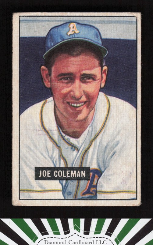 1951 Bowman #120 Joe Coleman VG, front