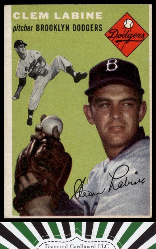 1954 Topps #121 Clem Labine VGEX i, front