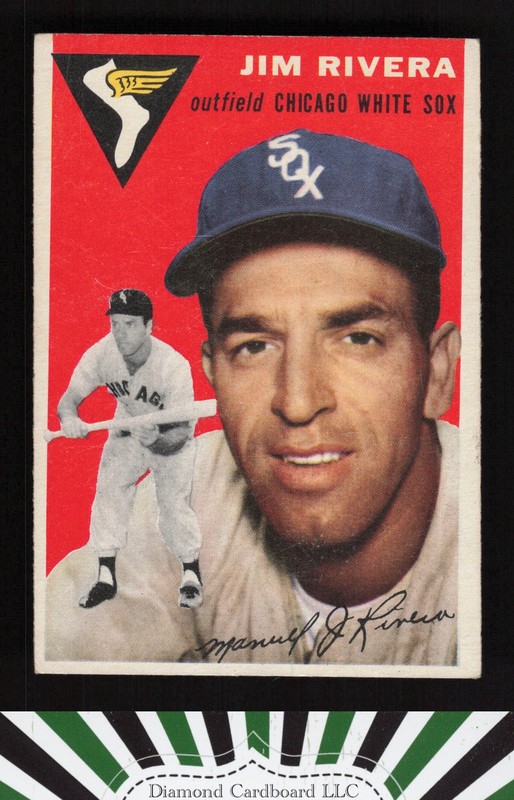 1954 Topps #34 Jim Rivera VGEX f, front