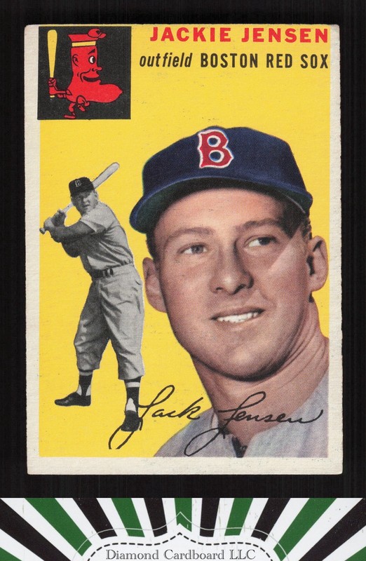 1954 Topps #80 Jackie Jensen VGEX [GOOD CENTERING] i, front