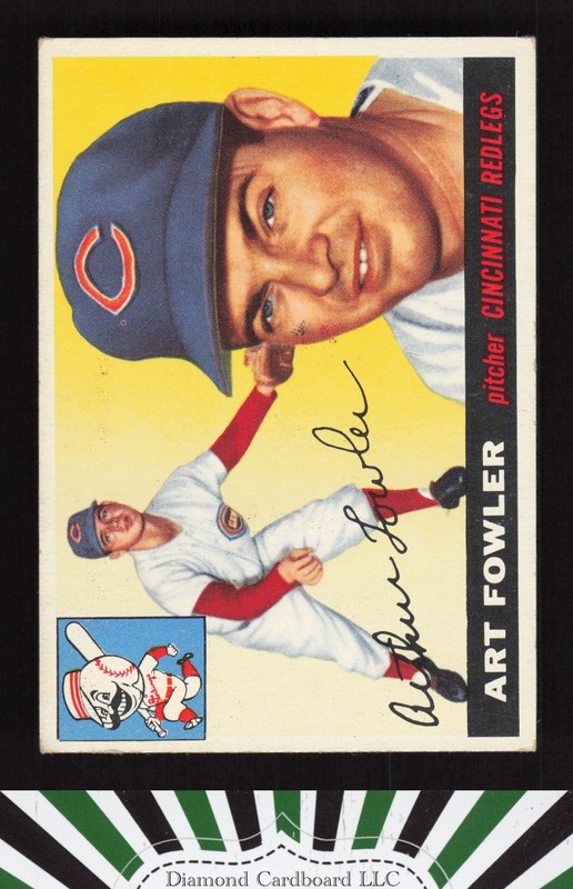 1955 Topps #3 Art Fowler VGEX+ o, front