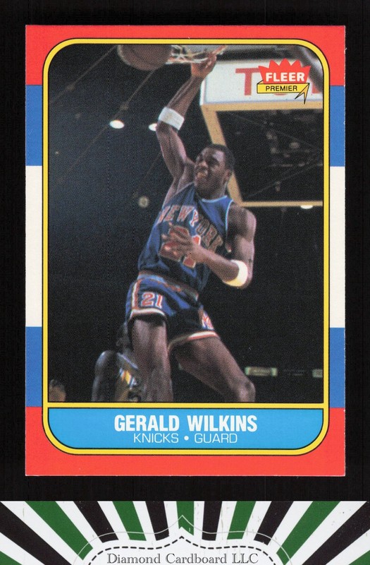 1986-87 Fleer #122 Gerald Wilkins NMMT, front