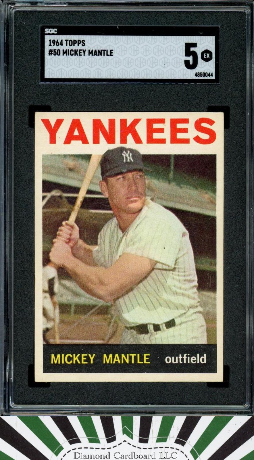 1964 Topps #50 Mickey Mantle SGC 5 [NICE EYE APPEAL], front