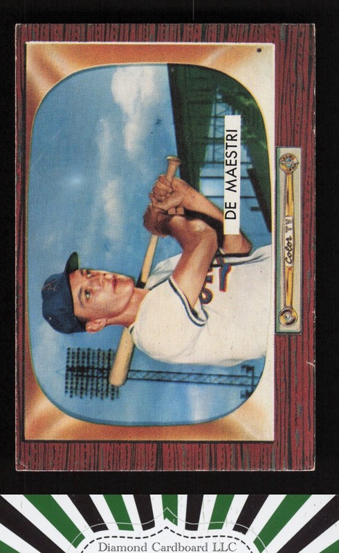 1955 Bowman #176 Joe DeMaestri VGEX, front
