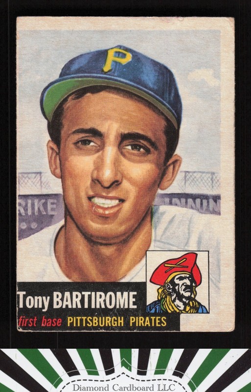1953 Topps #71 Tony Bartirome FR b, front
