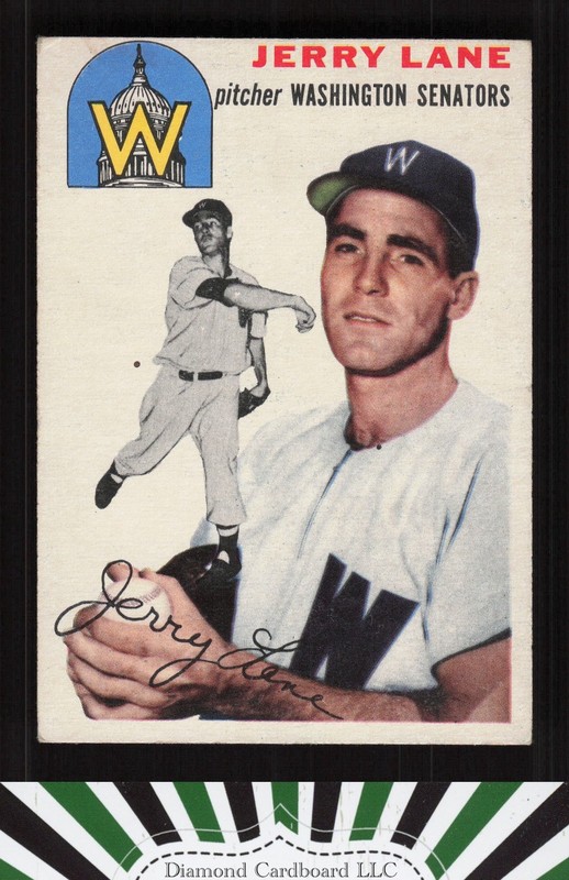 1954 Topps #97 Jerry Lane VGEX a, front