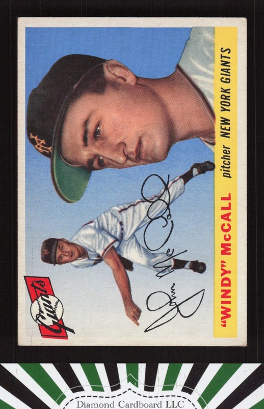 1955 Topps #42 Windy McCall VGEX+ e, front