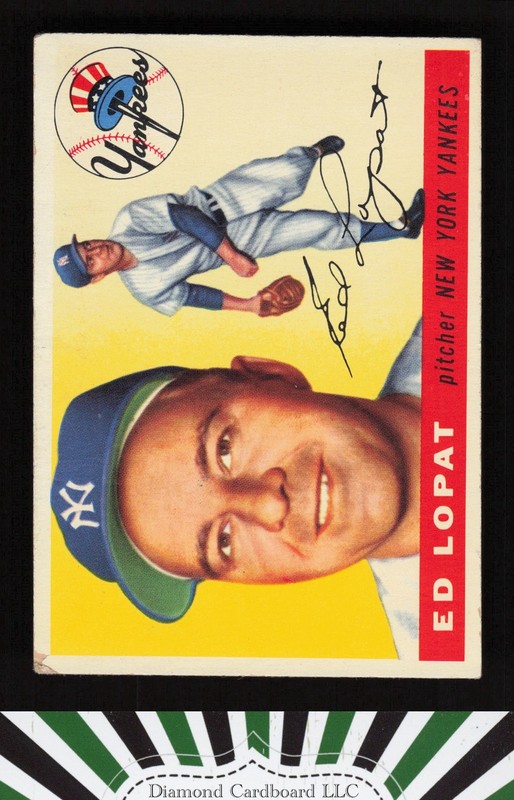 1955 Topps #109 Ed Lopat GD b, front