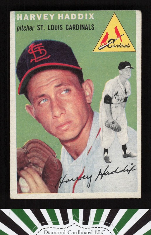 1954 Topps #9 Harvey Haddix VG i, front