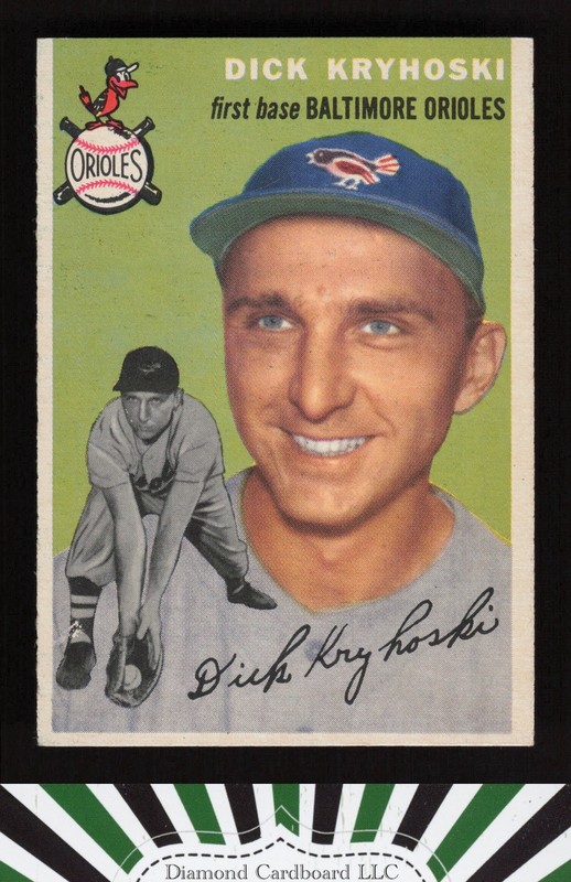 1954 Topps #150 Dick Kryhoski VG+ [GREAT EYE APPEAL] d, front