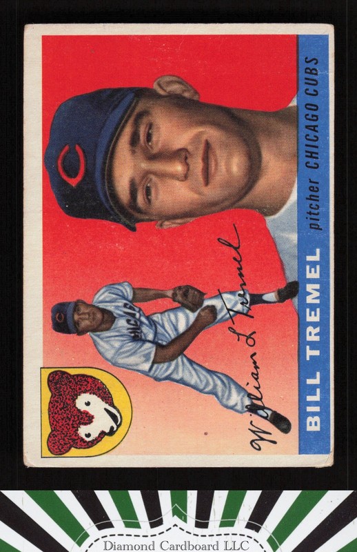 1955 Topps #52 Bill Tremel GD+ b, front