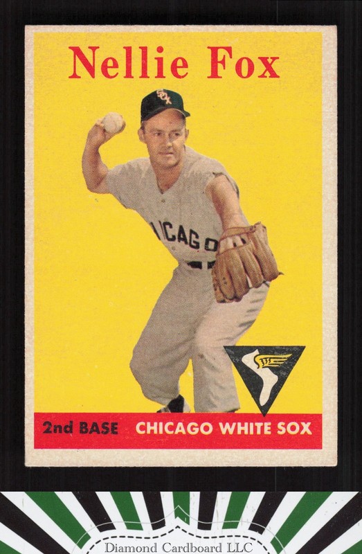 1958 Topps #400 Nellie Fox EXMT c, front