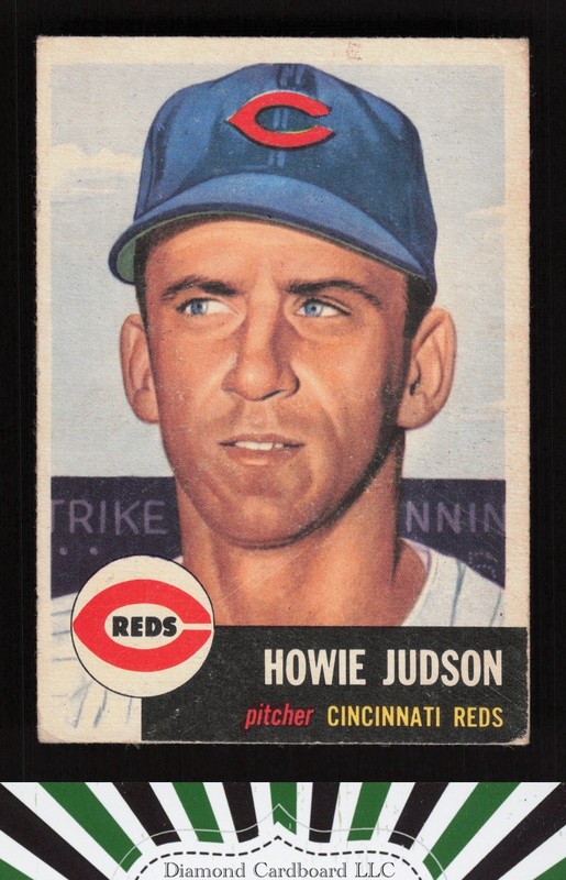 1953 Topps #12 Howie Judson GD b, front