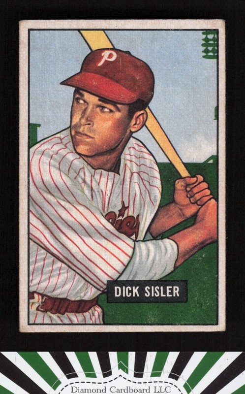 1951 Bowman #52 Dick Sisler VGEX, front