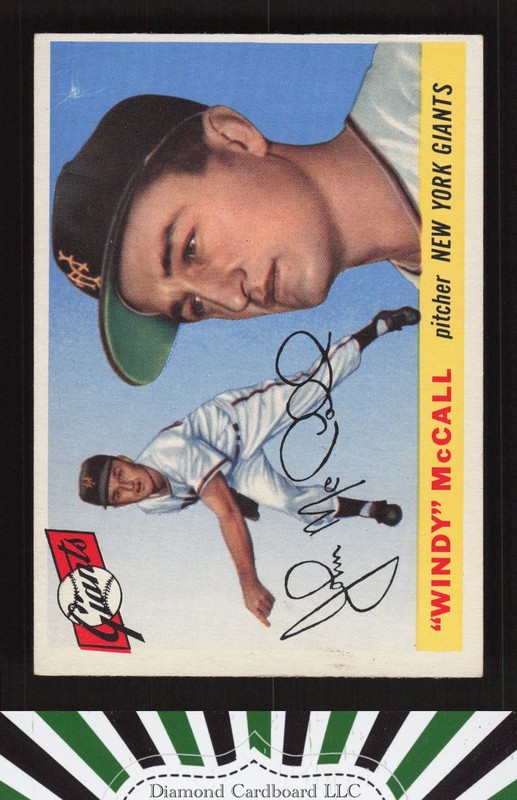 1955 Topps #42 Windy McCall VGEX+ j, front