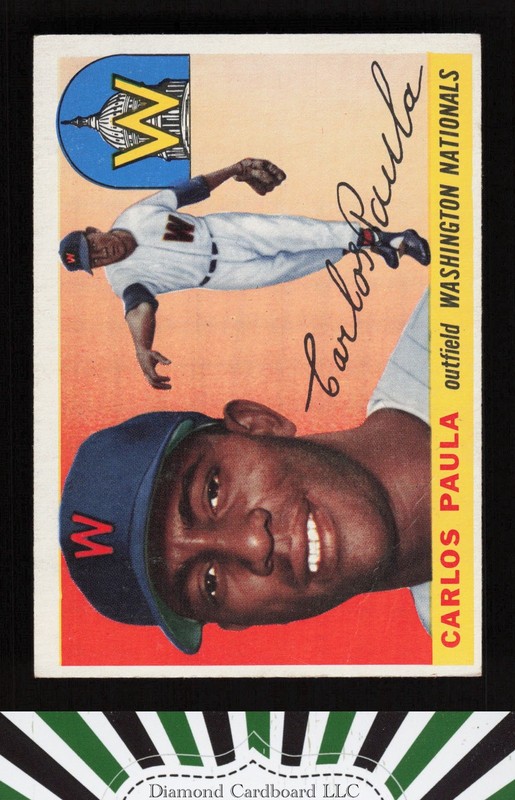 1955 Topps #97 Carlos Paula VG e, front