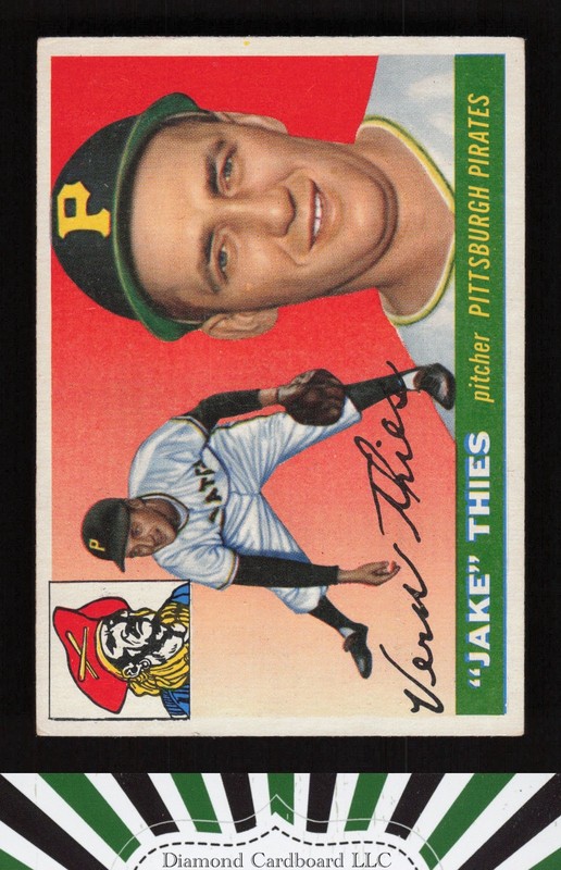1955 Topps #12 Jake Thies VGEX [GOOD CENTERING] g, front
