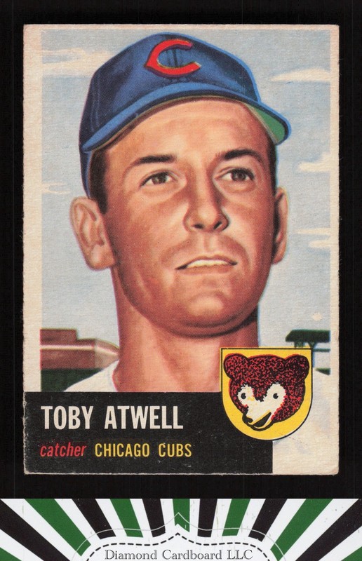 1953 Topps #23 Toby Atwell VGEX c, front