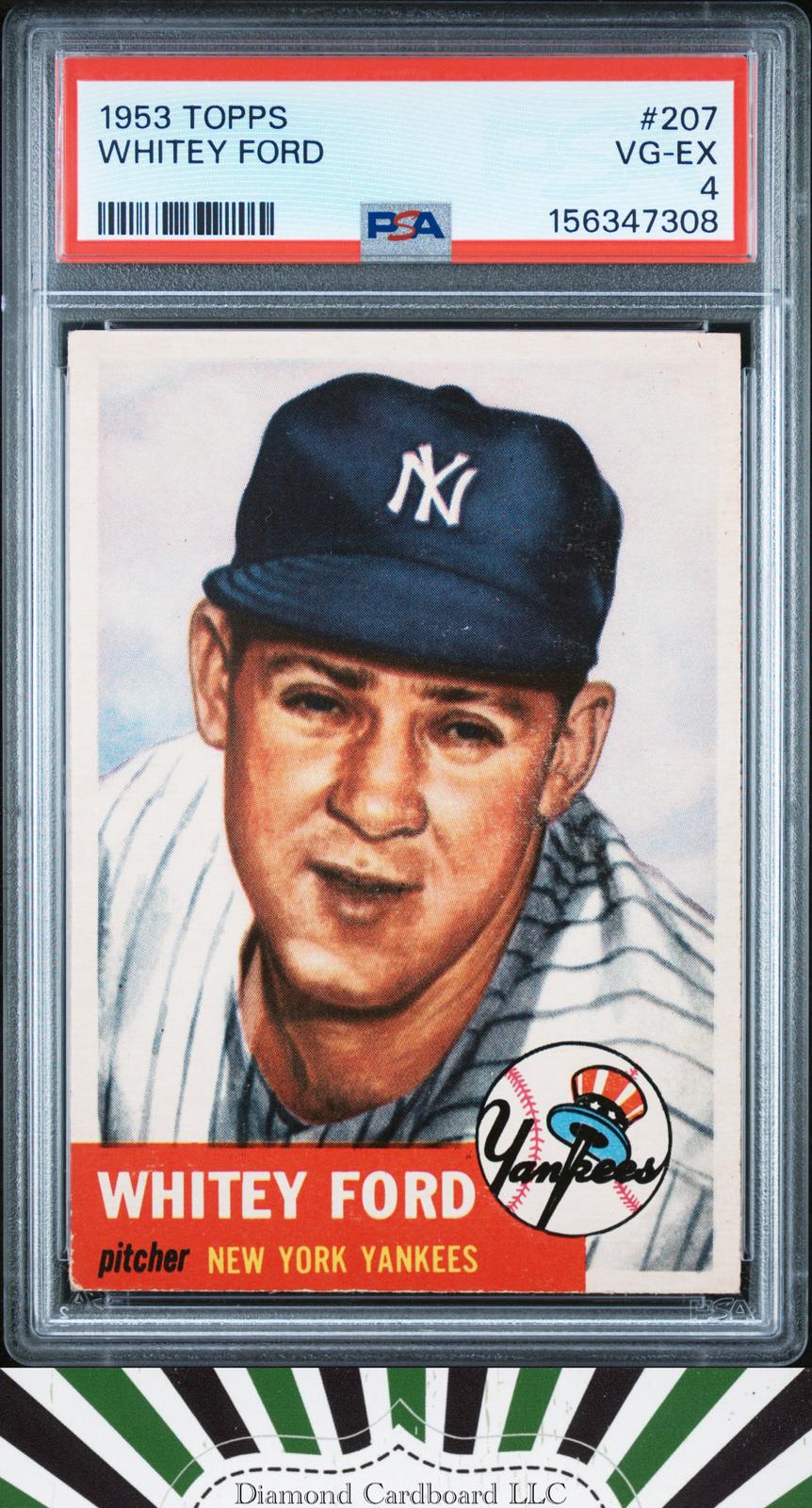 1953 Topps #207 Whitey Ford PSA 4 [CENTERED], front