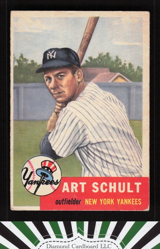1953 Topps #167 Art Schult VGEX c, front