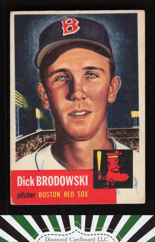 1953 Topps #69 Dick Brodowski VG+ c, front