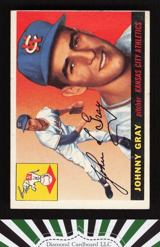 1955 Topps #101 Johnny Gray VG+ l, front