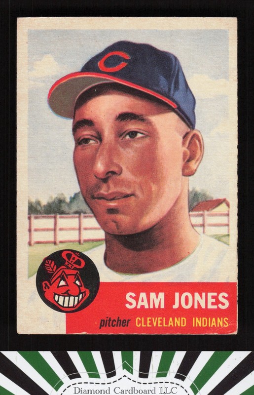 1953 Topps #6 Sam Jones GD a, front
