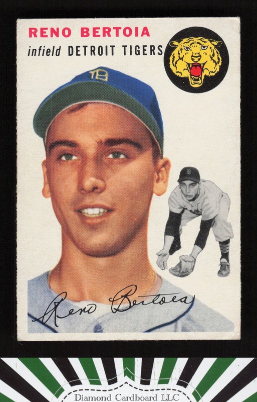 1954 Topps #131 Reno Bertoia VG a, front