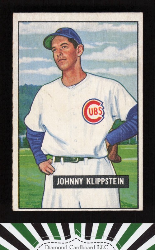 1951 Bowman #248 Johnny Klippstein VGEX, front