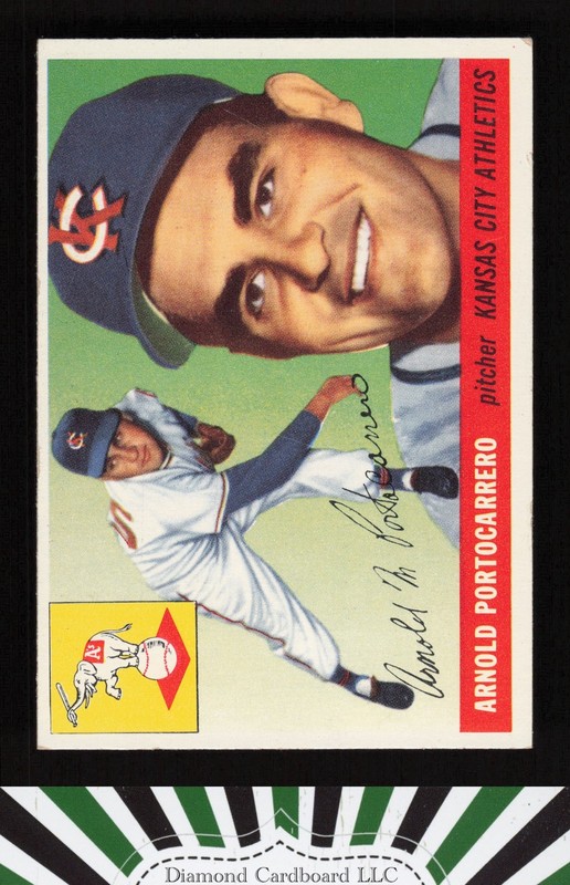 1955 Topps #77 Arnold Portocarrero VGEX e, front