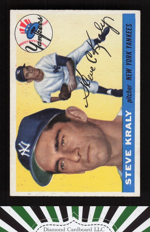 1955 Topps #139 Steve Kraly EX [NICELY CENTERED] d, front