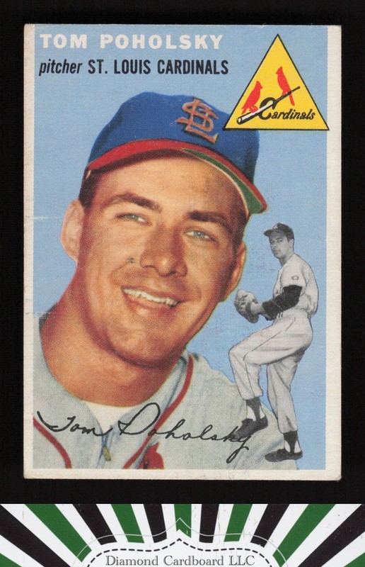 1954 Topps #142 Tom Poholsky VG c, front