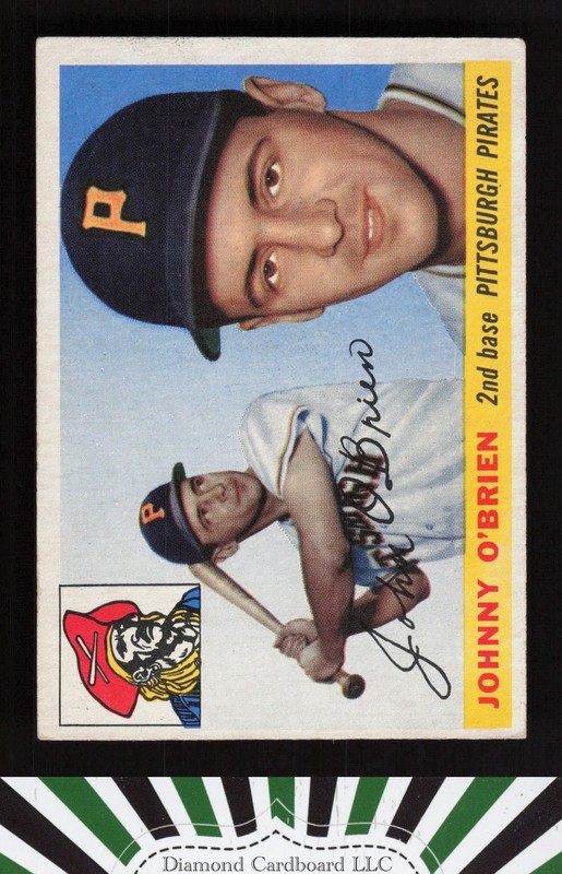 1955 Topps #135 Johnny O'Brien VG a, front