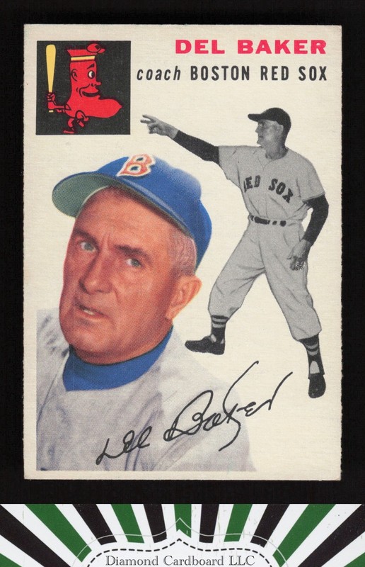 1954 Topps #133 Del Baker EX+ k, front