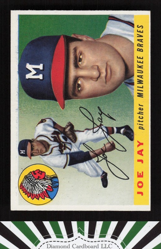 1955 Topps #134 Joe Jay EX+ m, front
