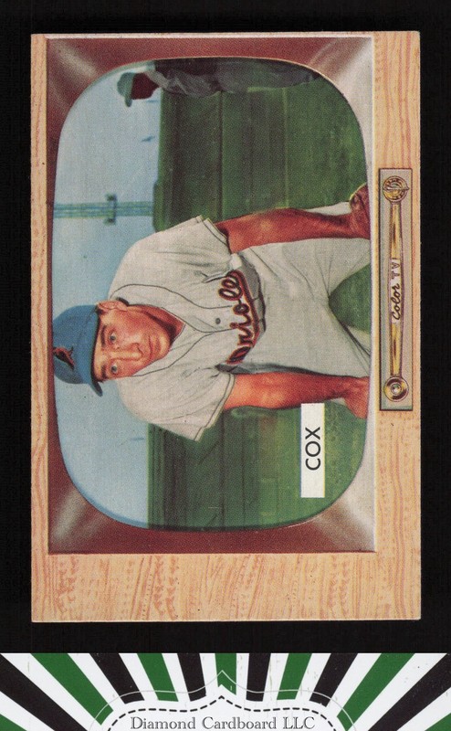 1955 Bowman #56 Billy Cox EXMT (MC), front