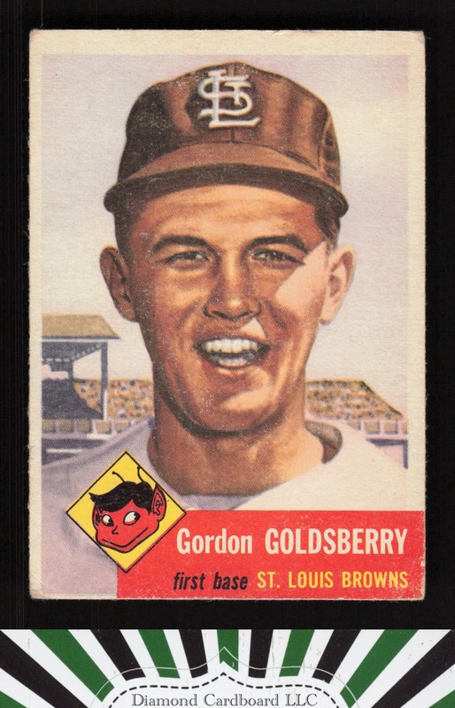 1953 Topps #200 Gordon Goldsberry VG c, front