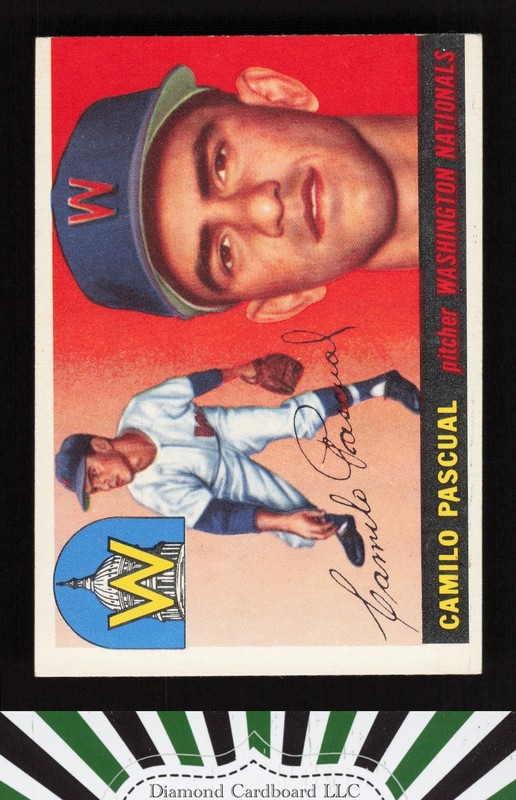1955 Topps #84 Camilo Pascual EXMT (MC) b, front