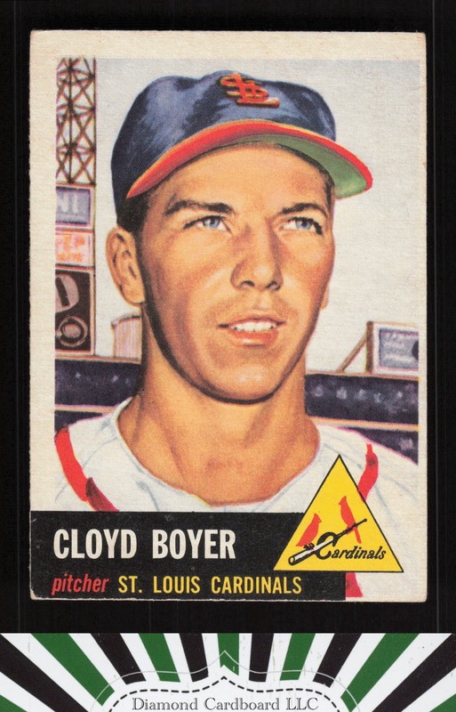 1953 Topps #60 Cloyd Boyer VG e, front