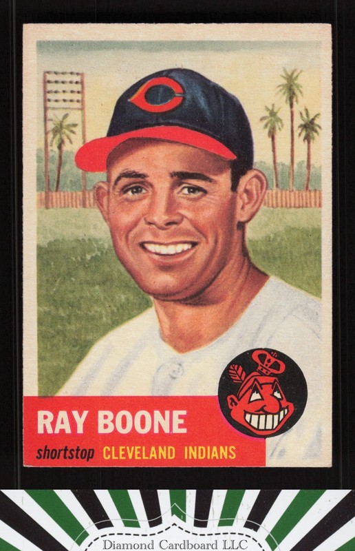 1953 Topps #25 Ray Boone EXMT g, front