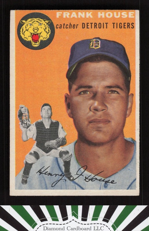 1954 Topps #163 Frank House VGEX+ e, front