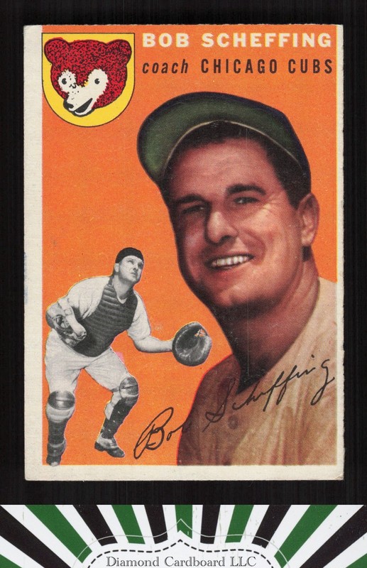 1954 Topps #76 Bob Scheffing VGEX l, front